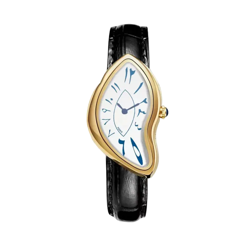 LAYALI Gold – Men’s Gold Steel Arabic Dial Premium Watch