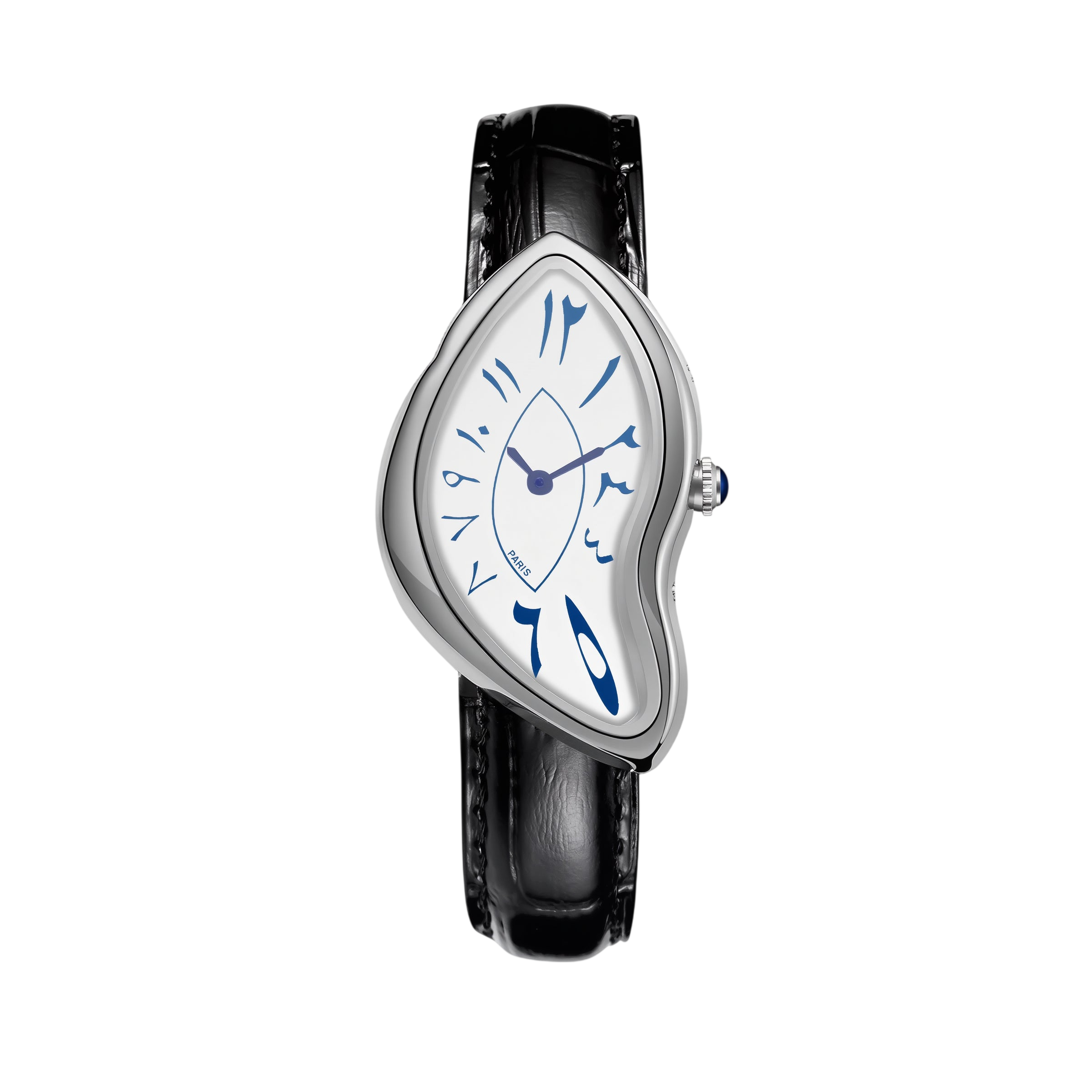 LAYALI Silver – Men’s Silver Steel Arabic Dial Premium Watch